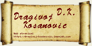 Dragivoj Kosanović vizit kartica